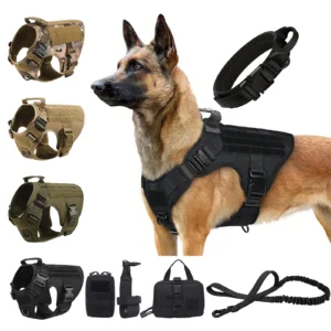 Tactical Dog Harness Set